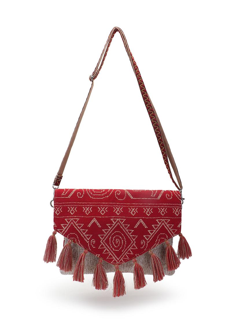 beige cotton sling bag - 19910270 - Standard Image - 4