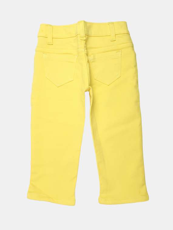 yellow solid cotton three-fourth - 19912802 -  Standard Image - 1