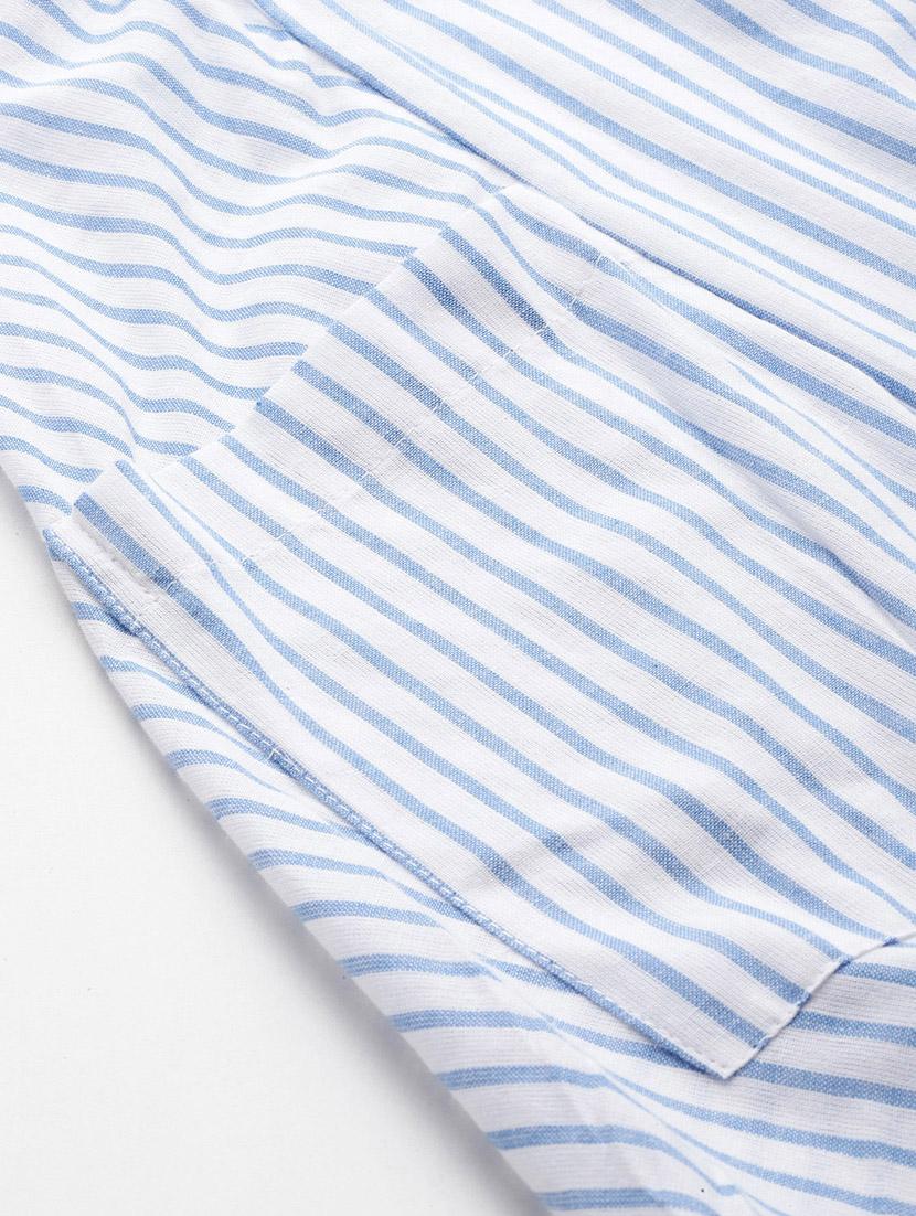 therebelinme women striped cowl styled trousers - 19914969 - Standard Image - 4