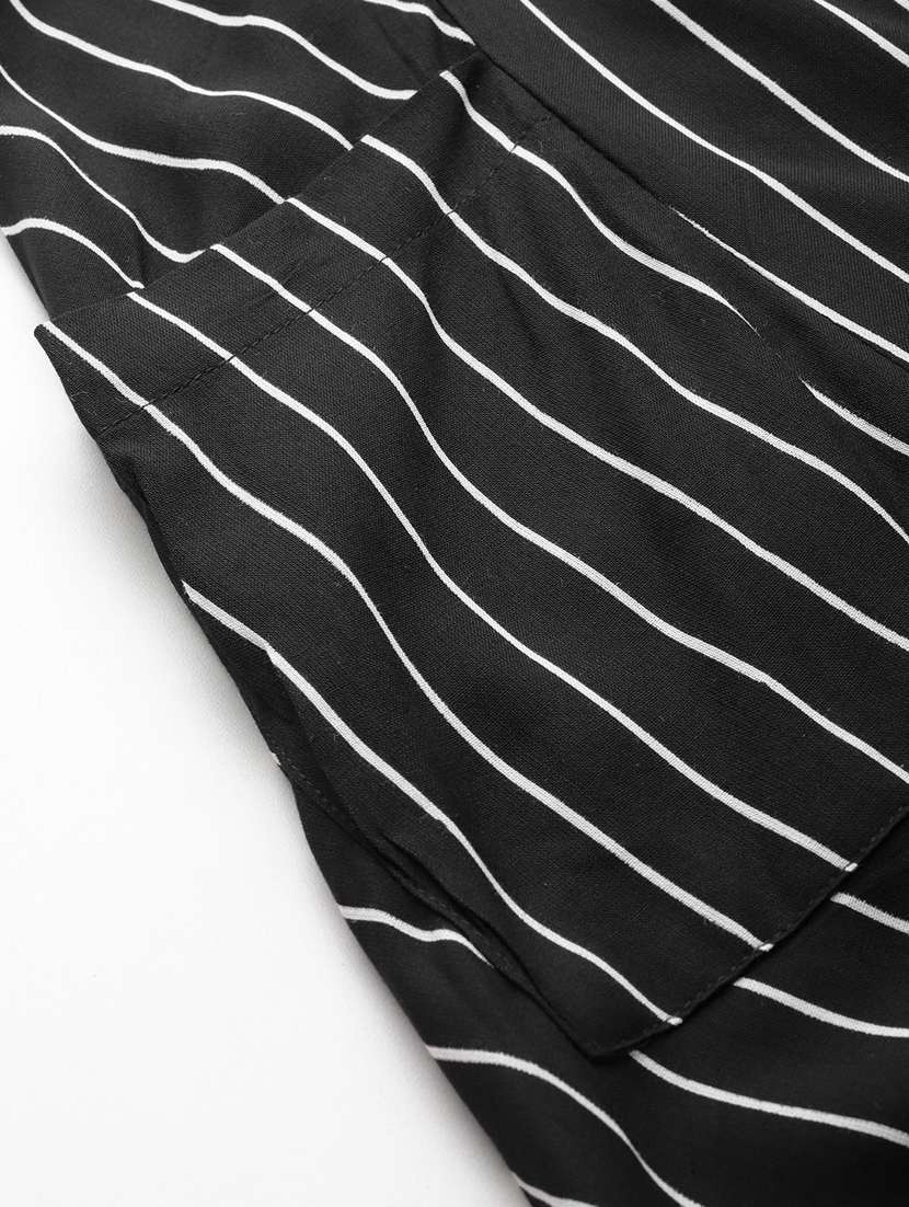 therebelinme women striped cowl styled trousers - 19914972 -  Standard Image - 4