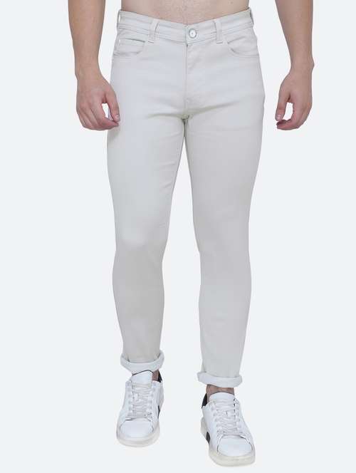 mens slim fit plain jeans - 19915274 - Standard Image - 0