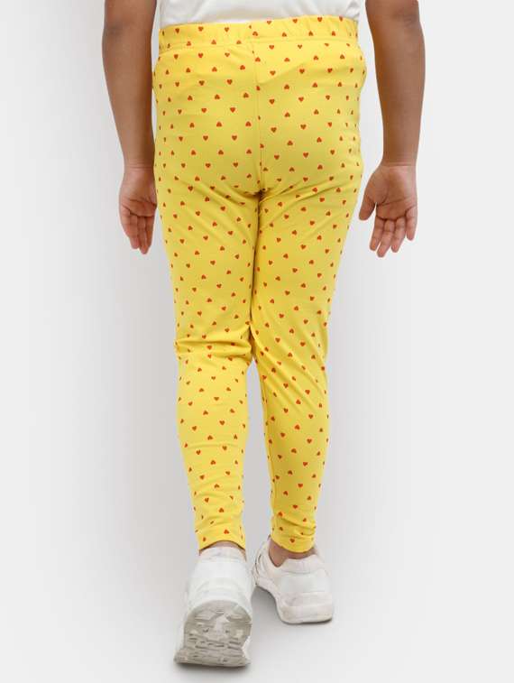 yellow printed legging - 19915379 -  Standard Image - 1