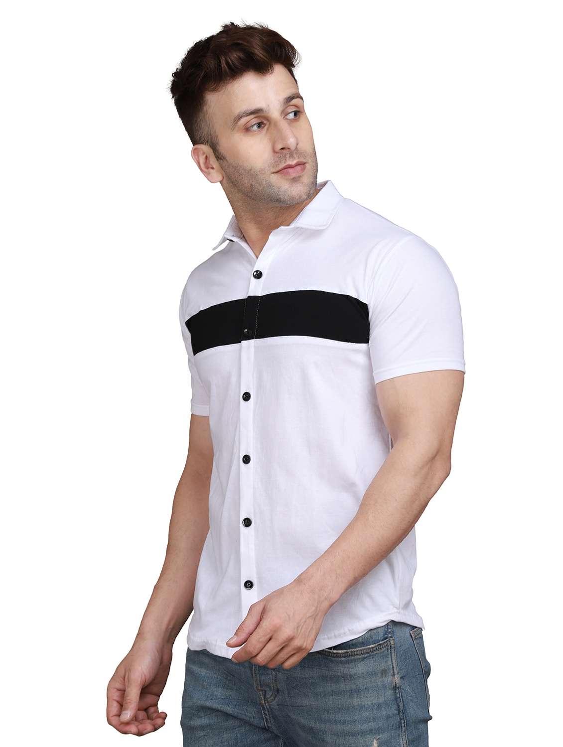 mens stripes casual shirt - 19915400 -  Standard Image - 1