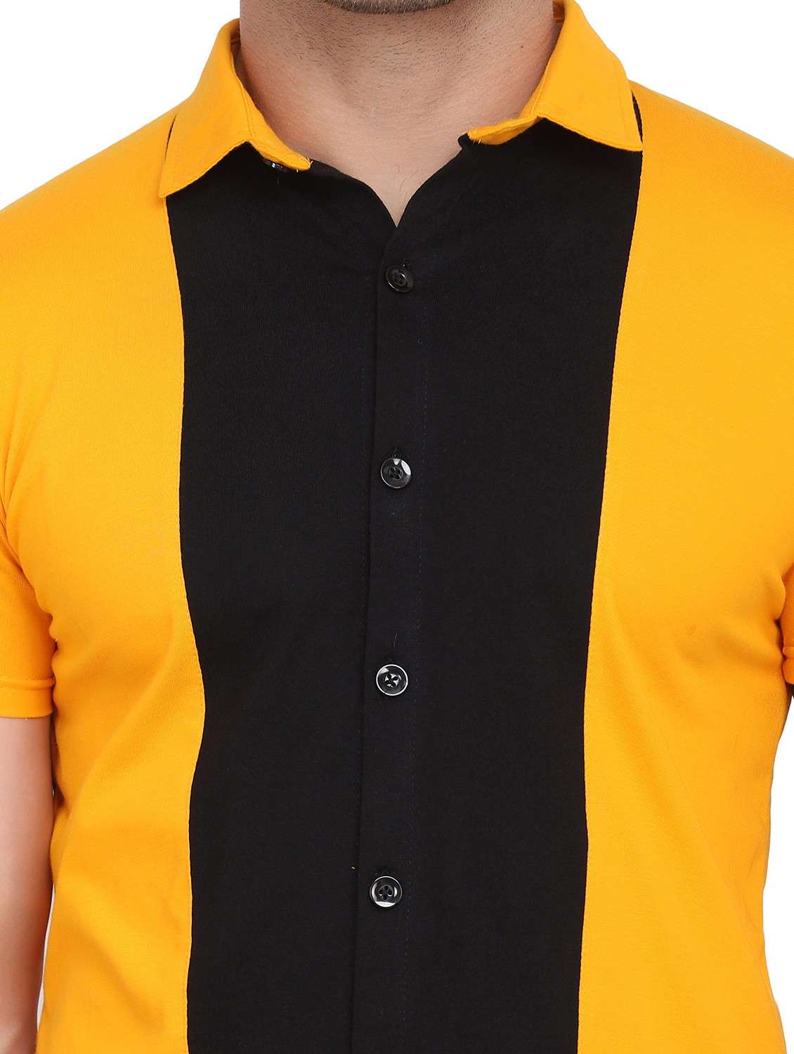 mens color block casual shirt - 19915409 -  Standard Image - 4
