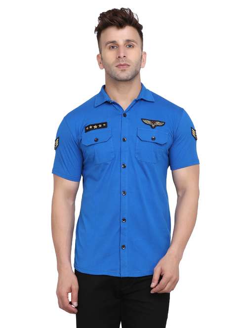 mens solid casual shirt - 19915420 - Standard Image - 0