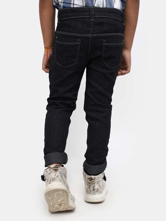 girls solid slim fit jeans - 19915485 -  Standard Image - 1