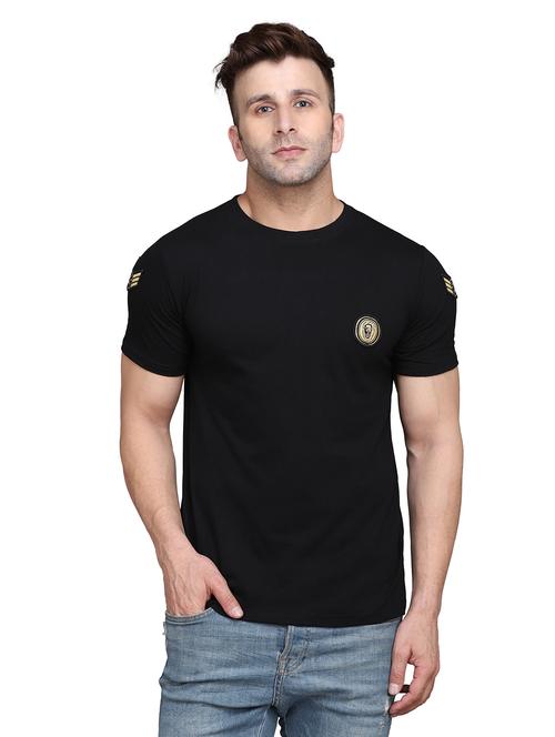 men black slim fit plain t-shirt - 19915513 -  Standard Image - 0