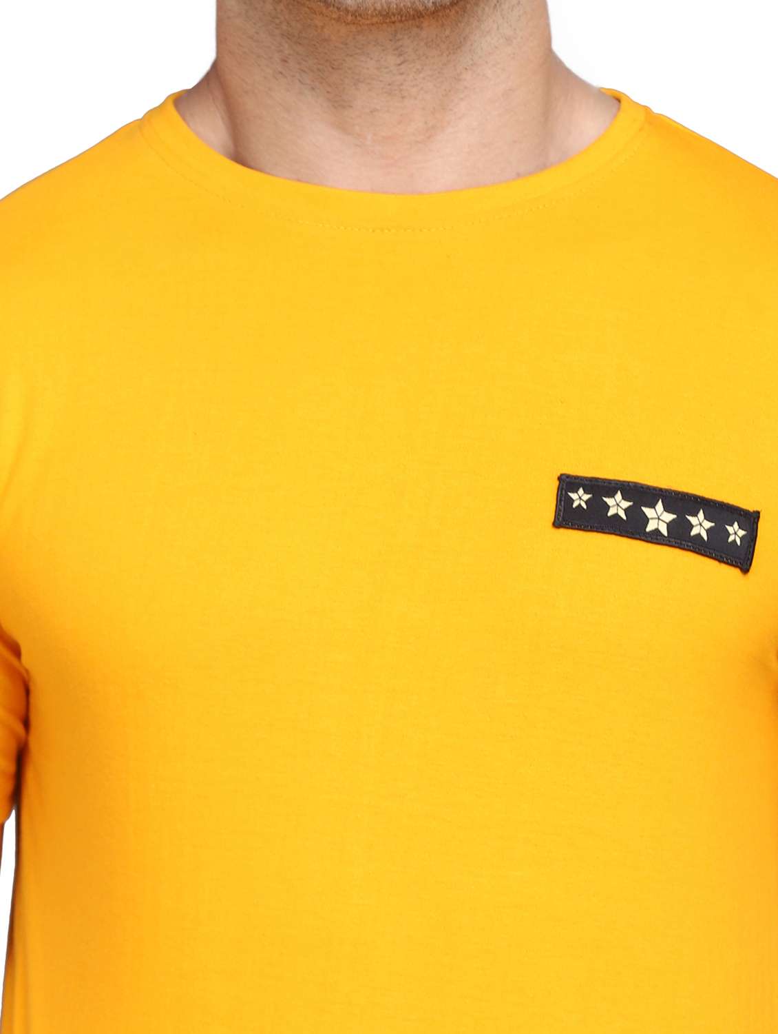 round neck solid regular t-shirt - 19915516 - Standard Image - 4