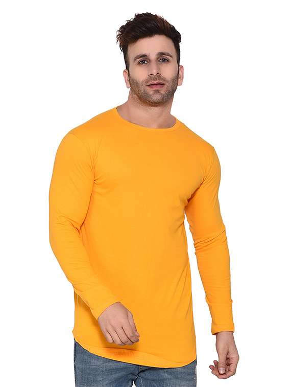 men round neck cotton t-shirt