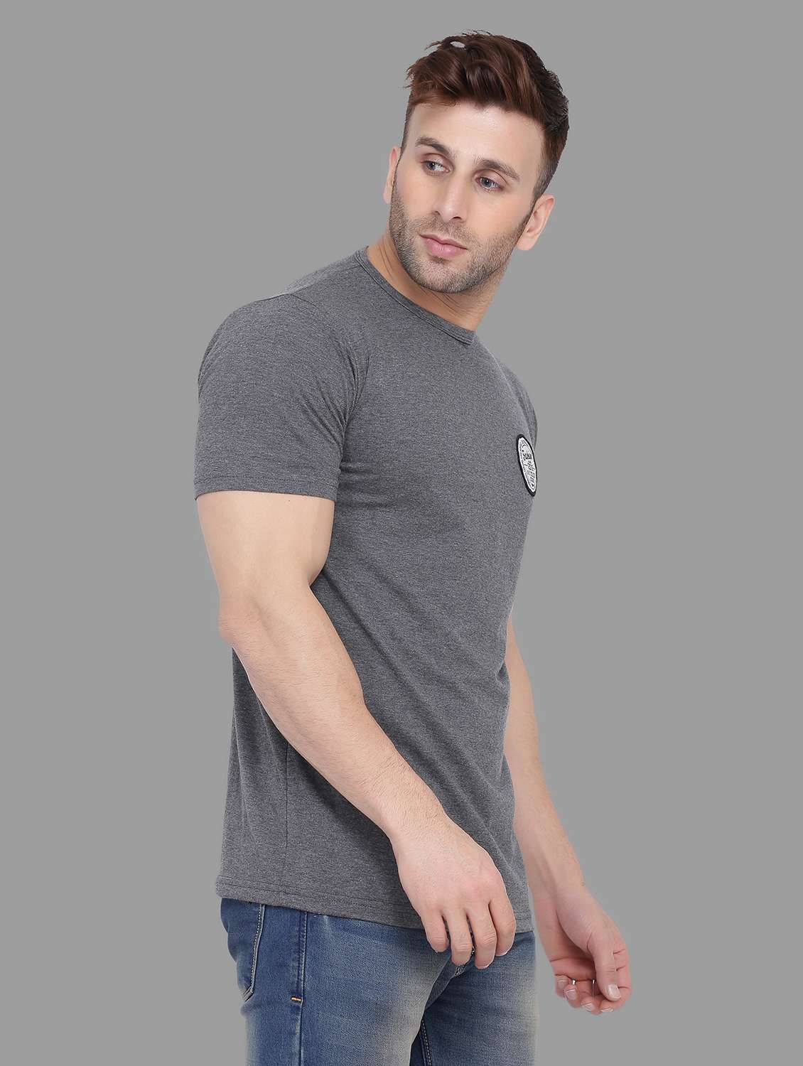 men crew neck cotton t-shirt - 19915572 -  Standard Image - 1