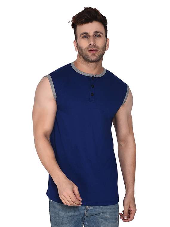 men round neck cotton t-shirt