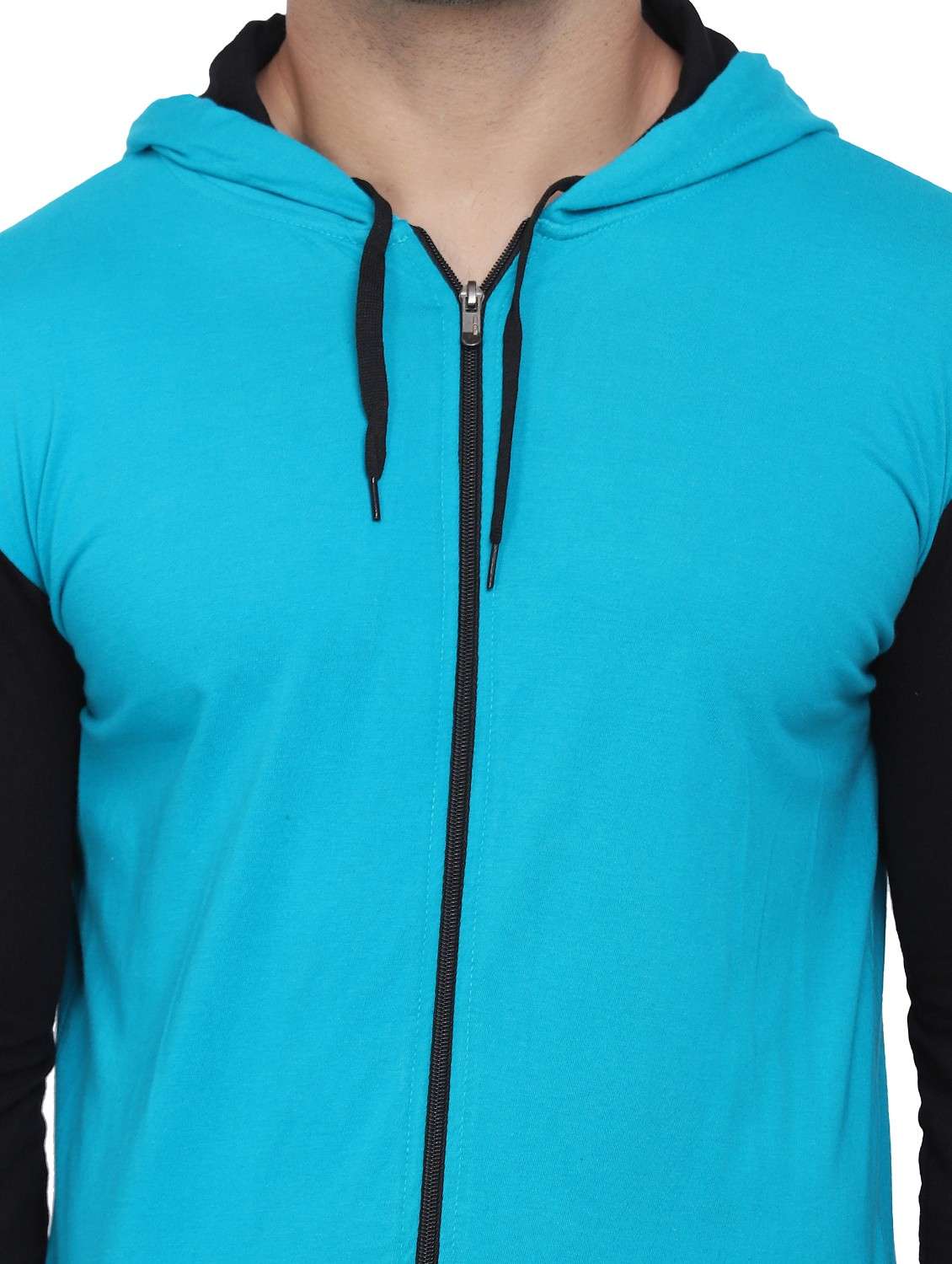 hood neck color block regular t-shirt - 19915635 - Standard Image - 4