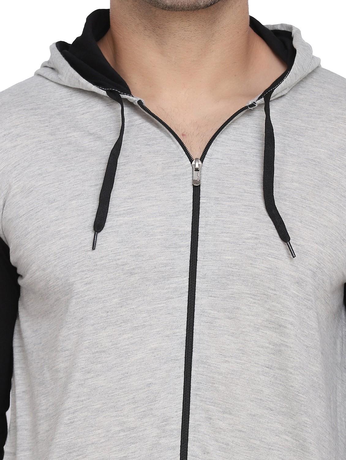 hood neck color block regular t-shirt - 19915638 - Standard Image - 4