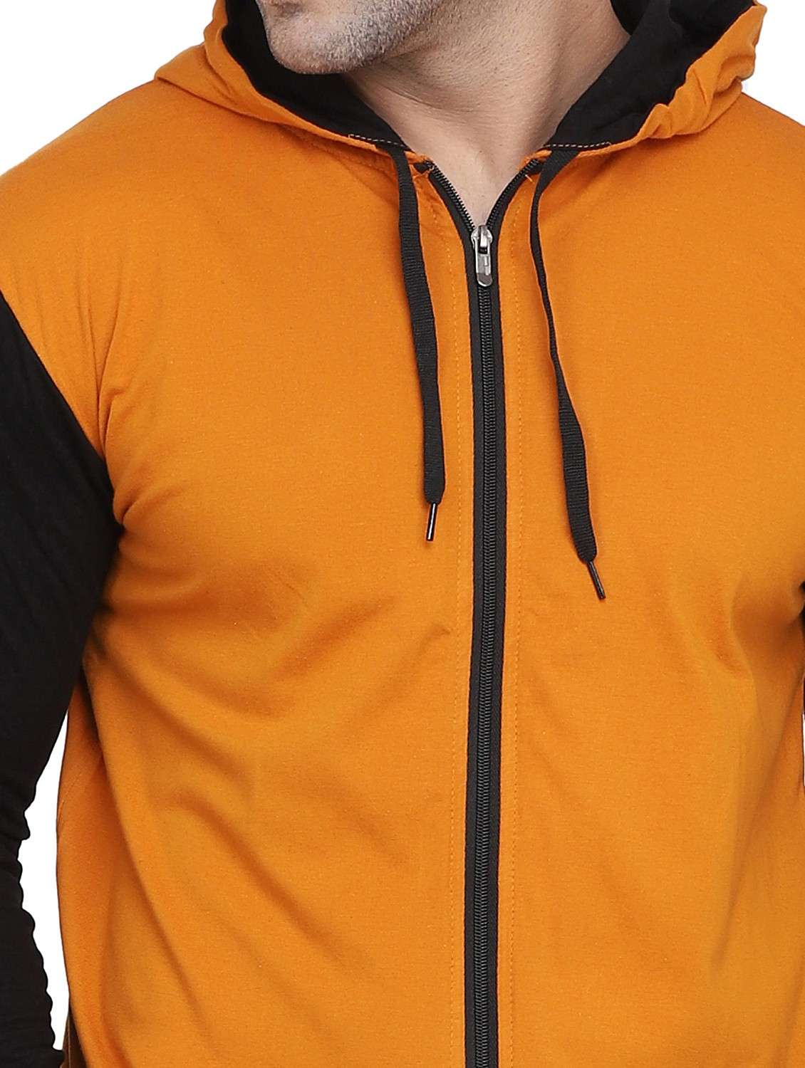 men color block hooded t-shirt - 19915647 -  Standard Image - 4