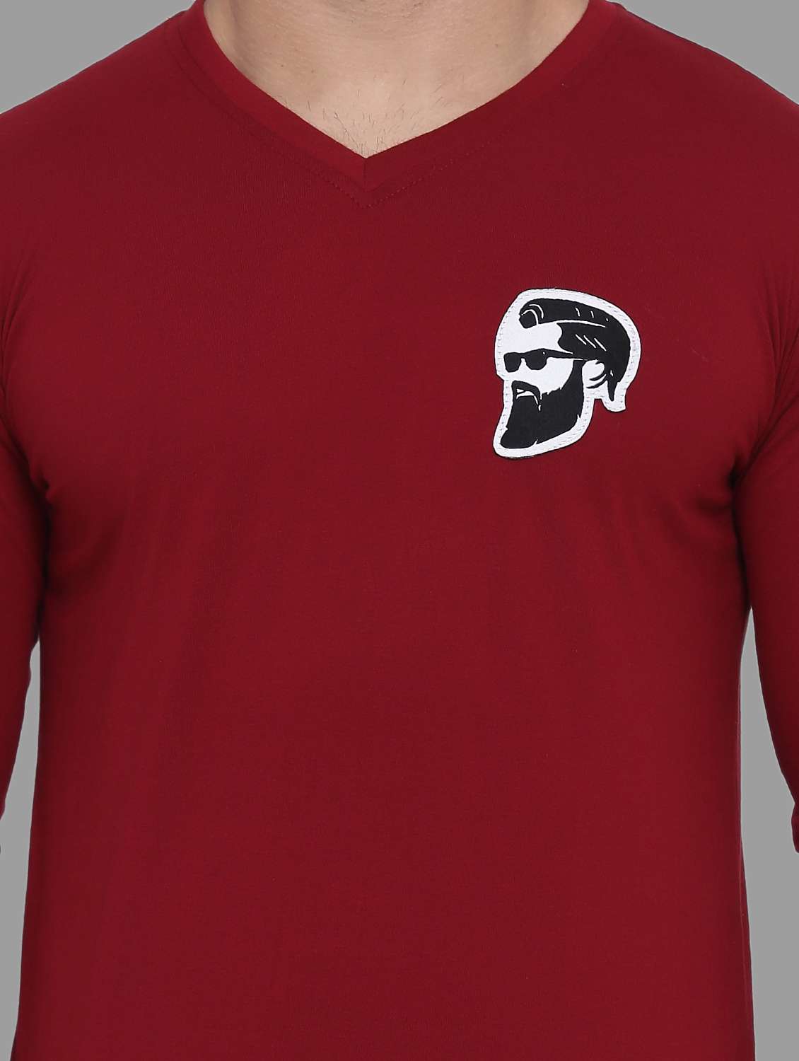 men v neck cotton t-shirt - 19915664 -  Standard Image - 4