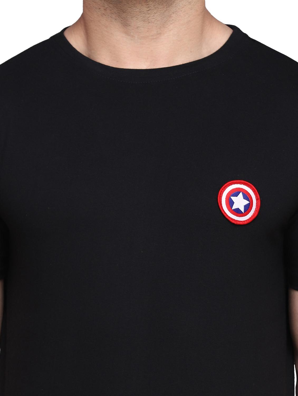 men black slim fit logo print t-shirt - 19915668 - Standard Image - 4