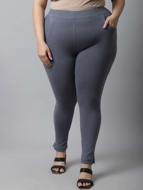 grey cotton leggings - 19915678 -  Standard Image - 0