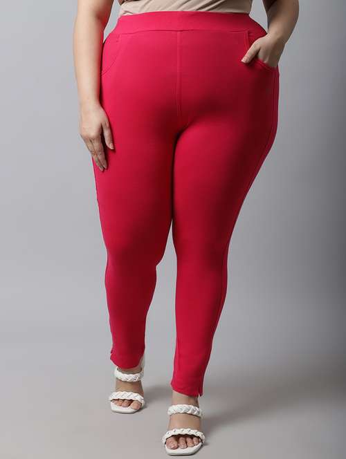 pink cotton leggings - 19915679 - Standard Image - 0