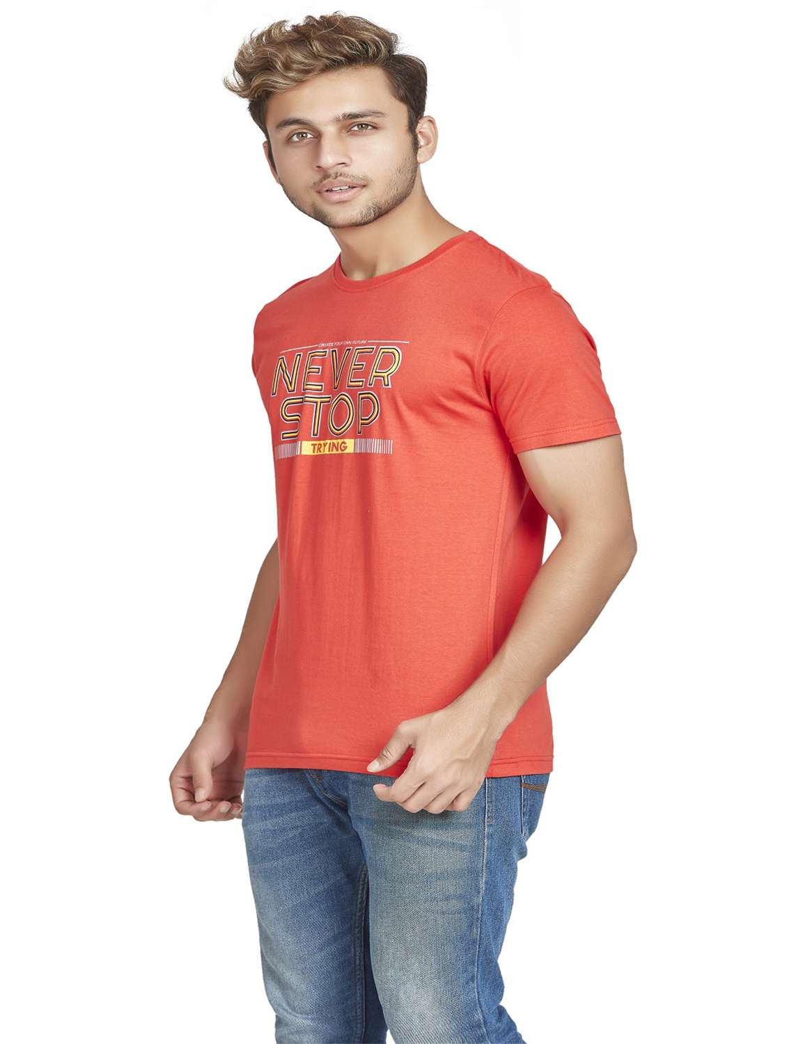 men chest print short sleeve t-shirt - 19917160 -  Standard Image - 1