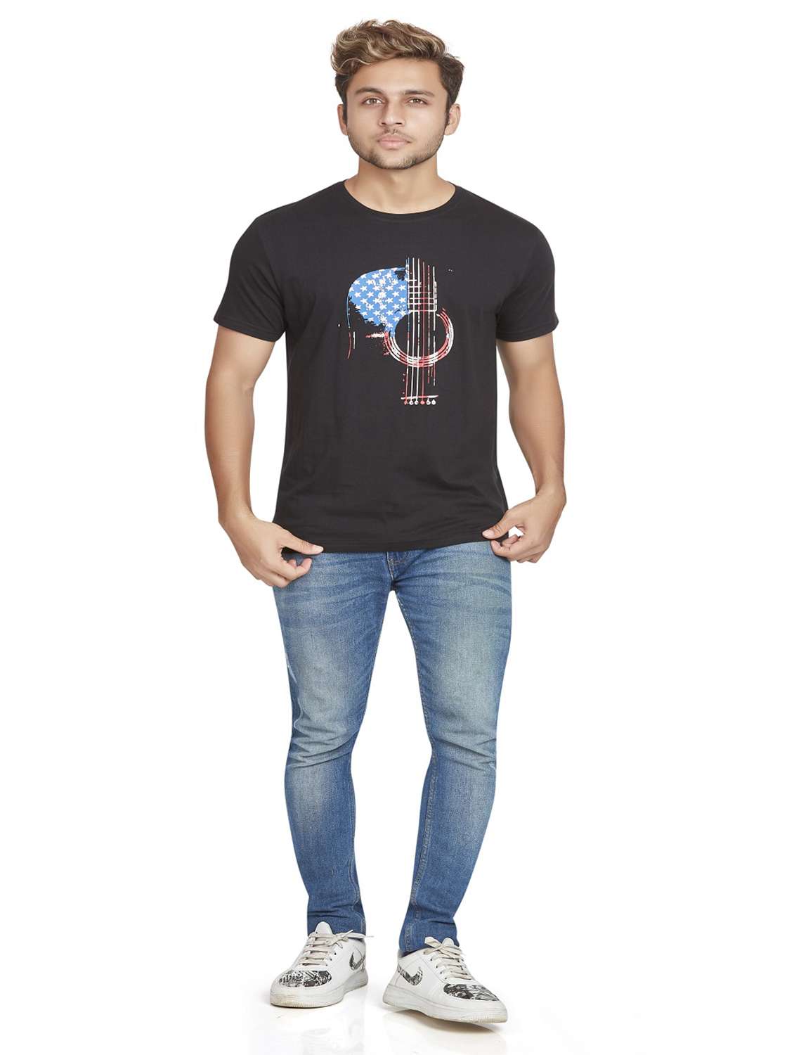 round neck printed cotton t-shirt - 19917161 -  Standard Image - 4