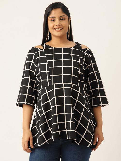 women's a line round neck top - 19919363 - Standard Image - 0