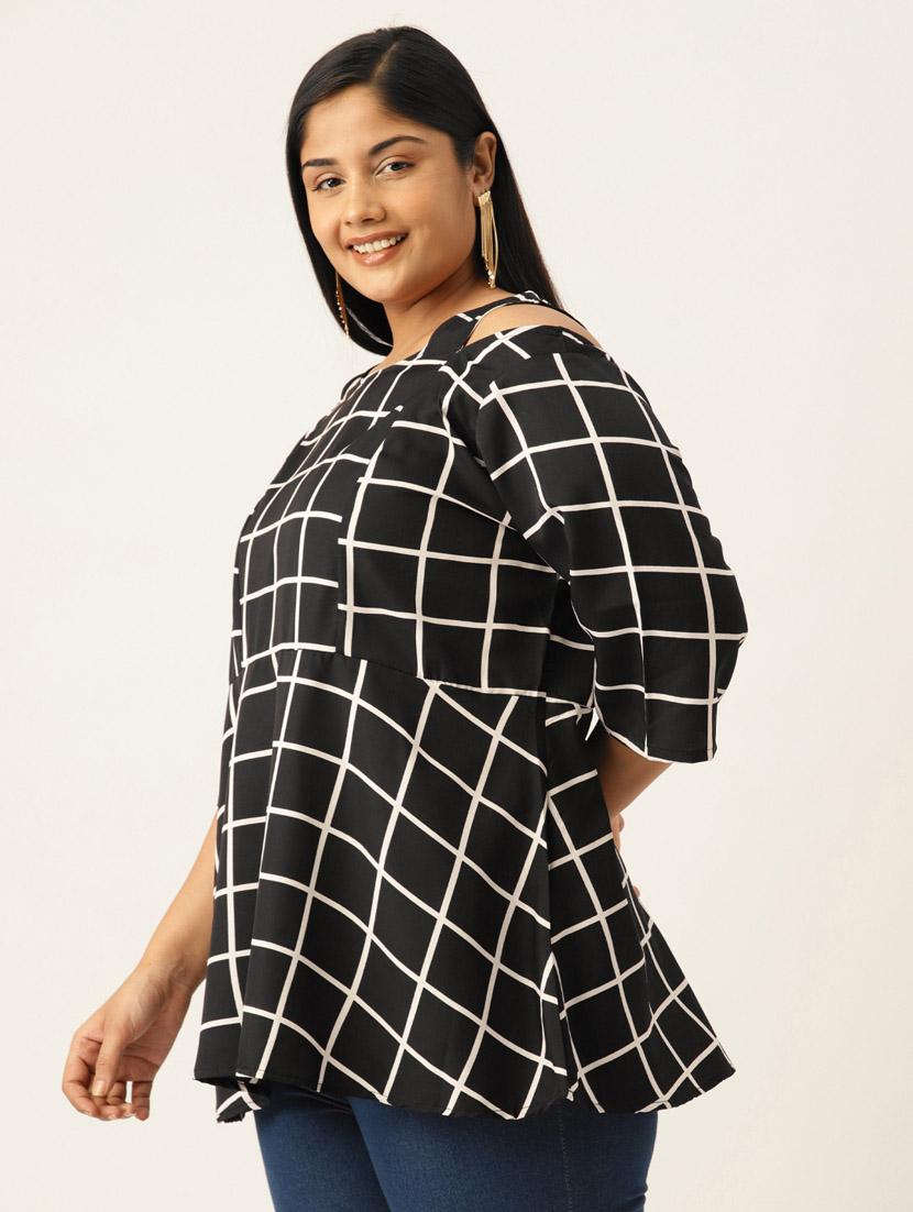 women's a line round neck top - 19919363 -  Standard Image - 1