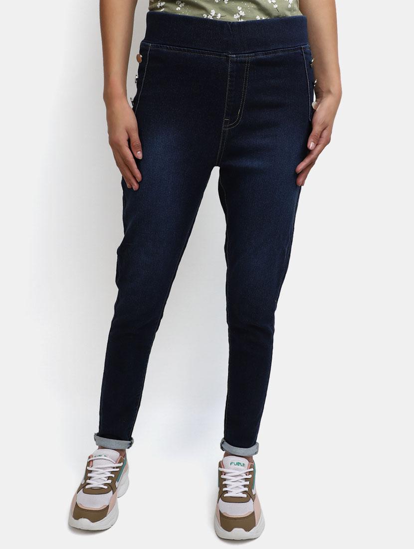 women's plain slim fit jeans - 19919504 - Zoom Image - 0