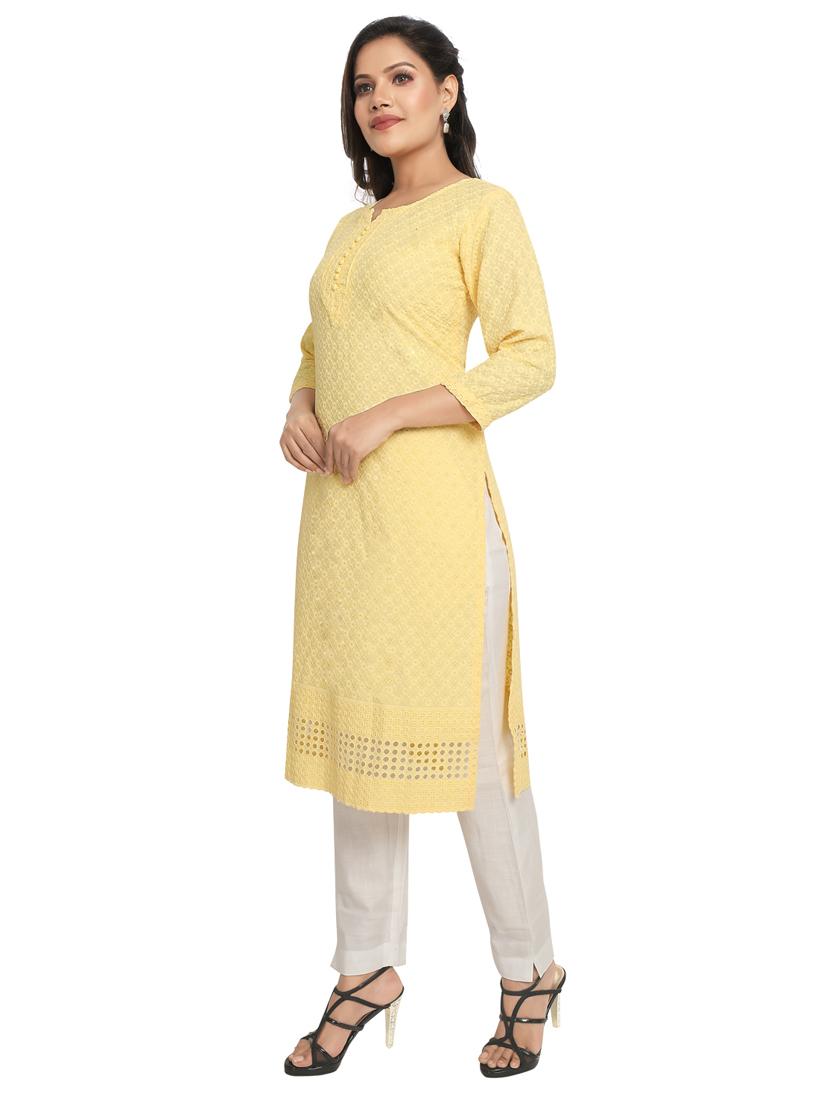 tonal embroidered straight kurta - 19919801 - Standard Image - 1