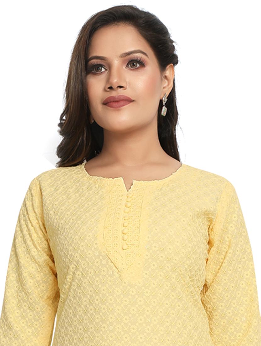 tonal embroidered straight kurta - 19919801 - Standard Image - 4