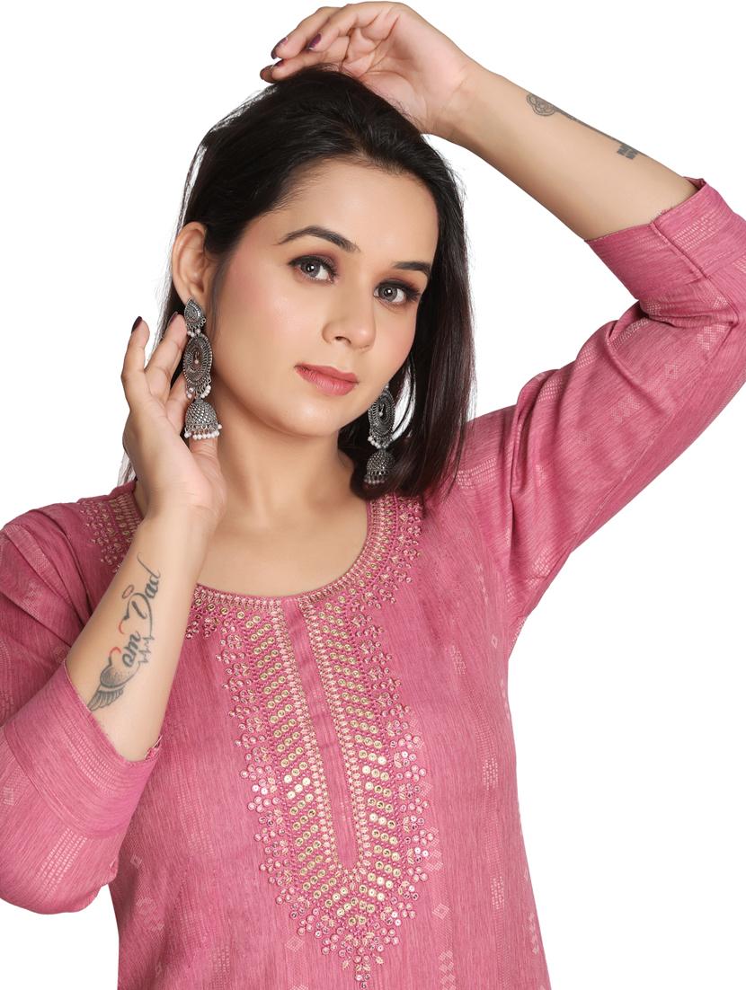 self design straight kurta - 19919828 - Standard Image - 4