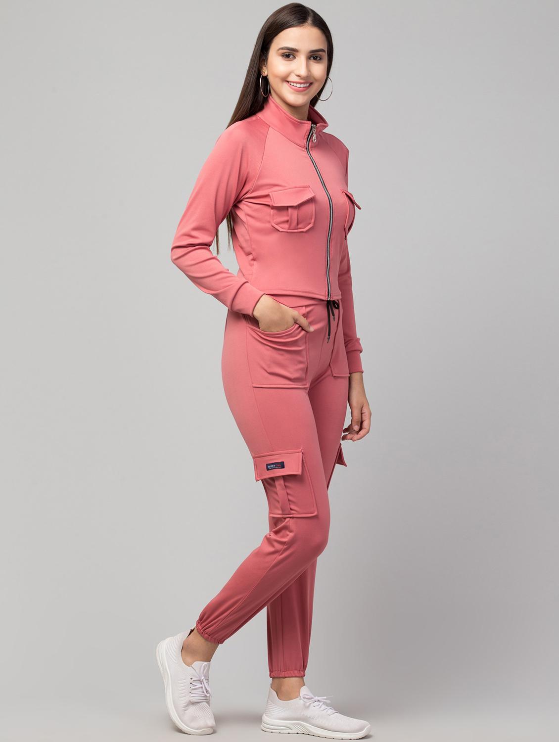 solid full length track suit - 19921775 - Standard Image - 1