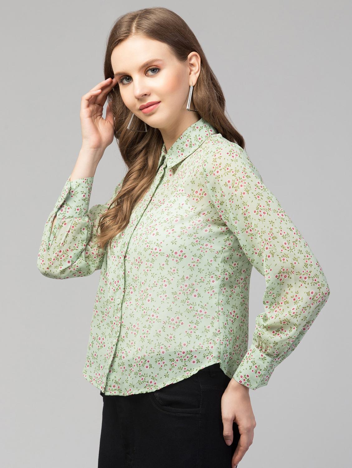 floral printed regular shirt - 19921834 -  Standard Image - 1