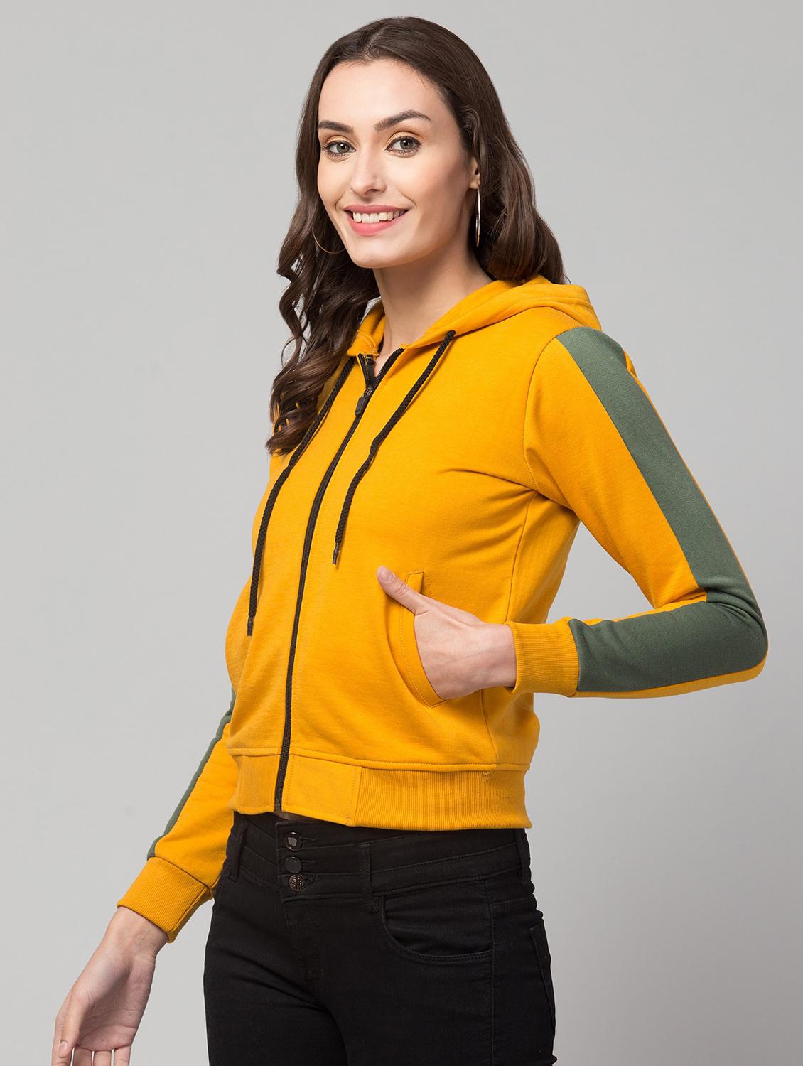 hooded neck solid sweatshirt - 19921860 - Standard Image - 1