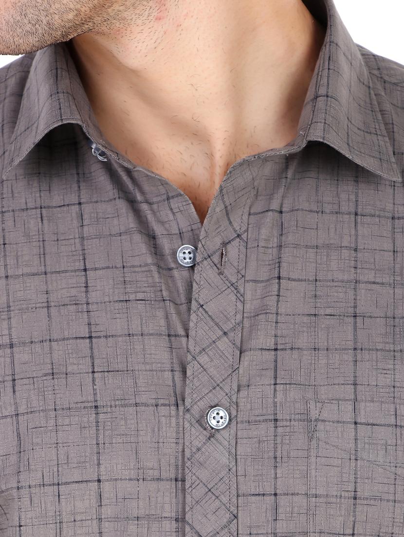 mens checks casual shirt - 19925030 - Standard Image - 4