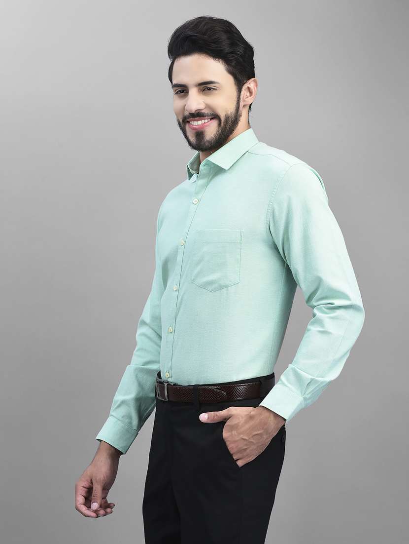 mens solids formal shirt - 19925674 -  Standard Image - 1