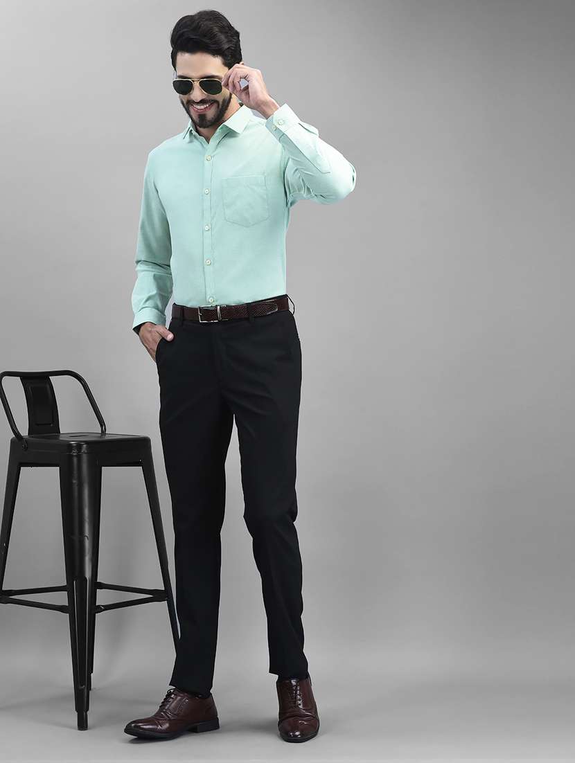 mens solids formal shirt - 19925674 - Standard Image - 4