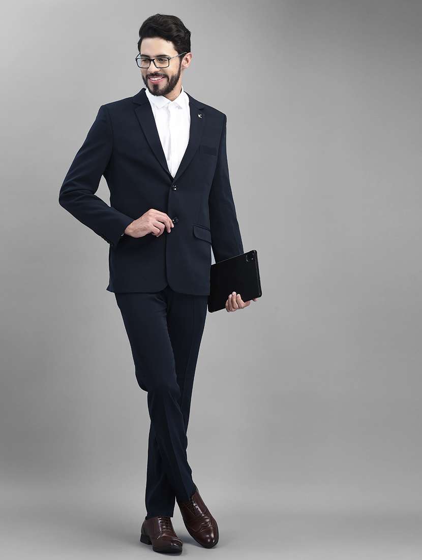 men's solid 2-piece suits set - 19925681 -  Standard Image - 4