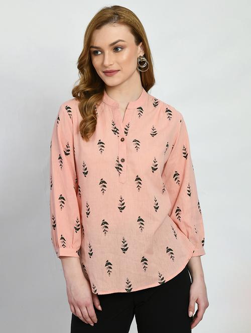 women's straight mandarin neck top - 19925728 -  Standard Image - 0