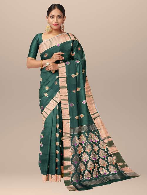 women's banarasi saree with blouse - 19925968 -  Standard Image - 0
