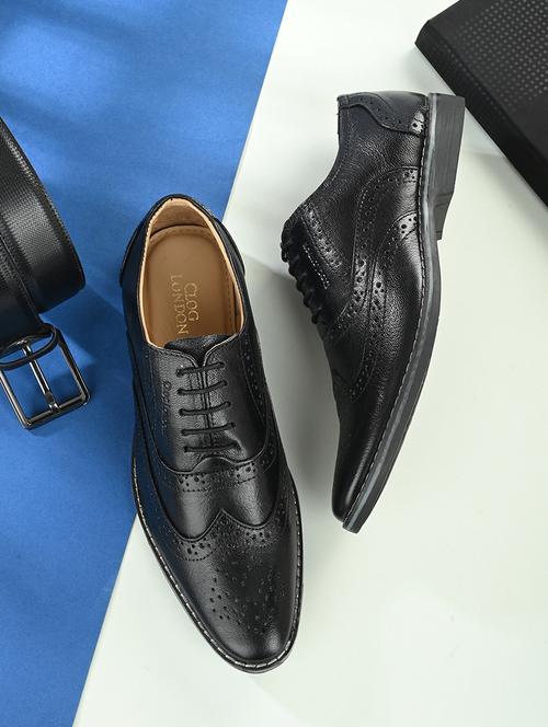 leatherette lace-up formal shoes - 19926313 -  Standard Image - 0