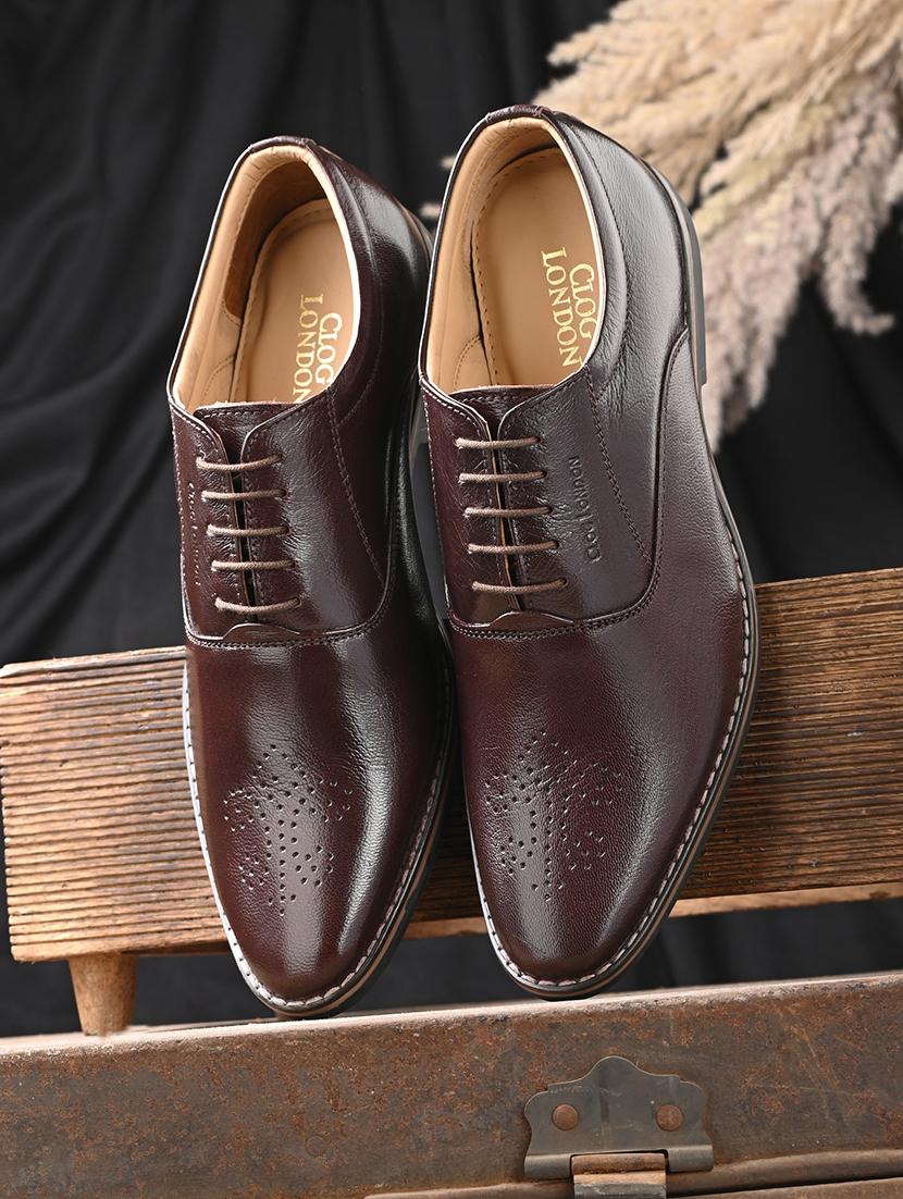 men brown lace up brouges - 19926317 -  Zoom Image - 0