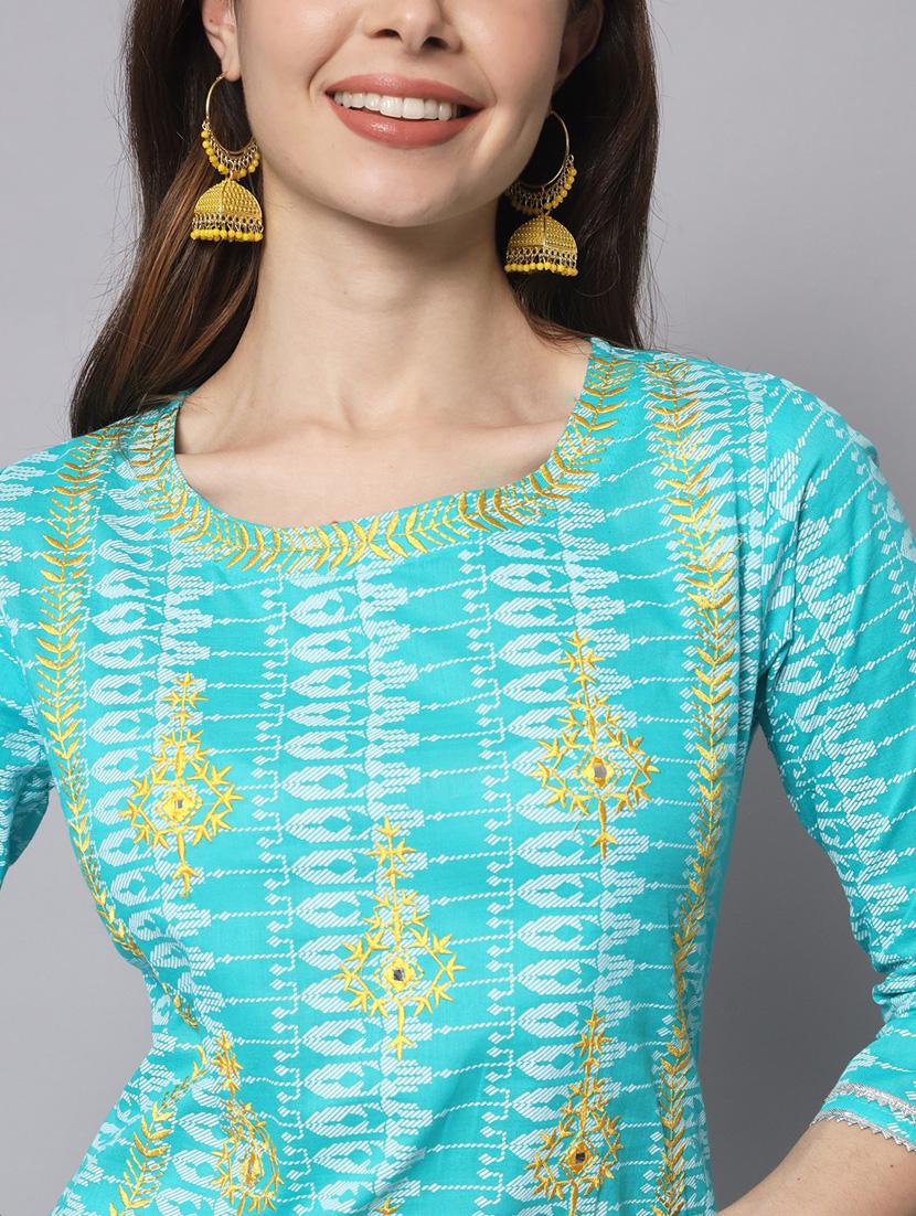 printed kurta pant set with dupatta - 19927681 - Standard Image - 4