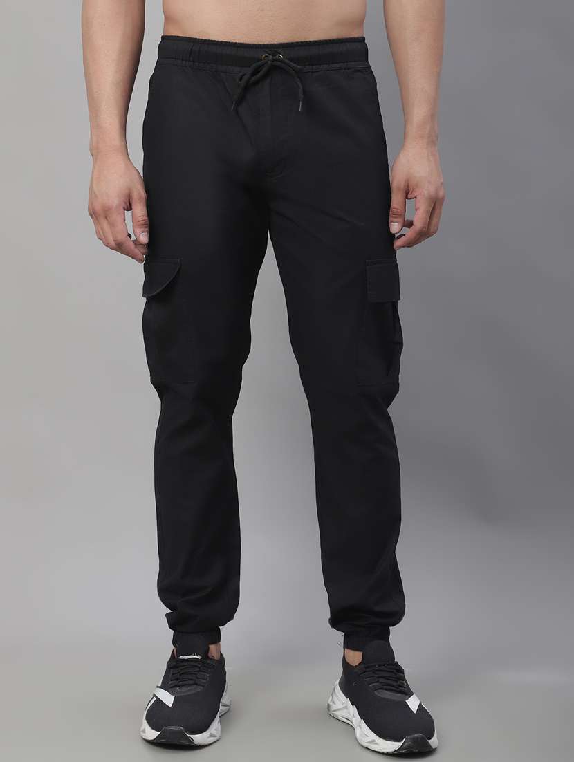 black cotton cargos