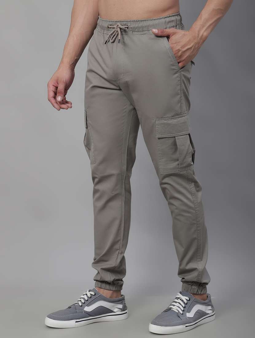 grey cotton cargos - 19927914 -  Standard Image - 1
