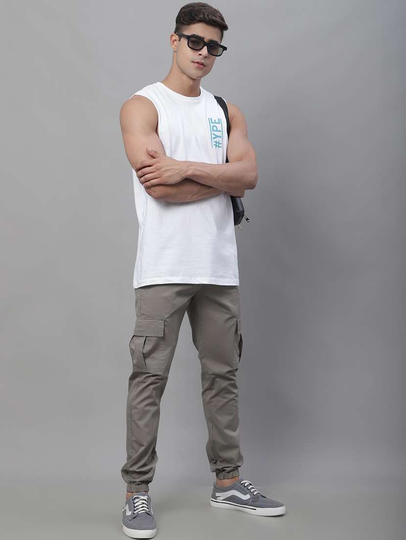 grey cotton cargos - 19927914 -  Standard Image - 4