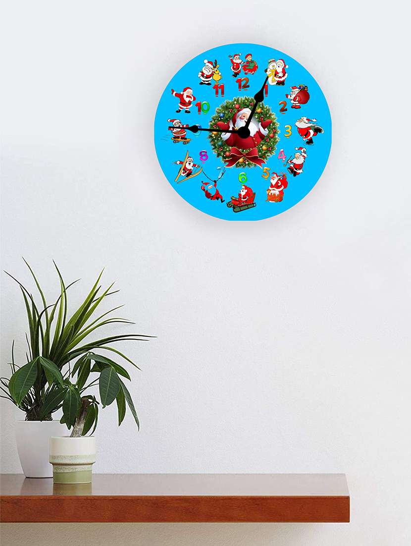 kartik round shape analog wall clock