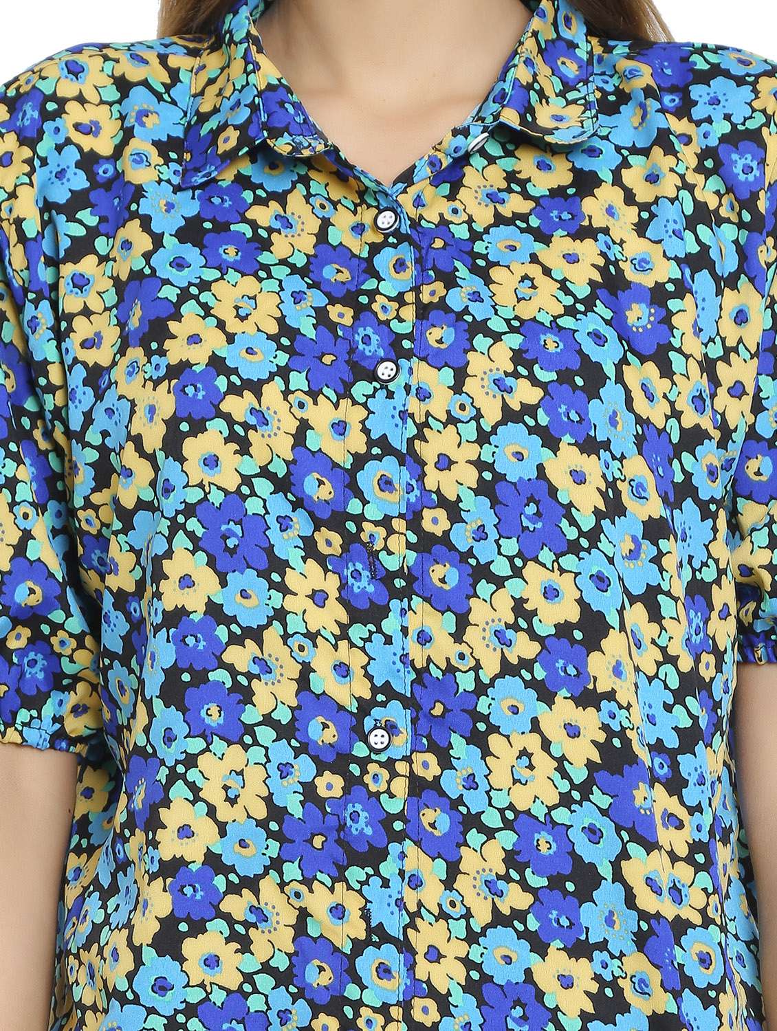 multi colored cotton blend regular shirt - 19938161 - Standard Image - 4