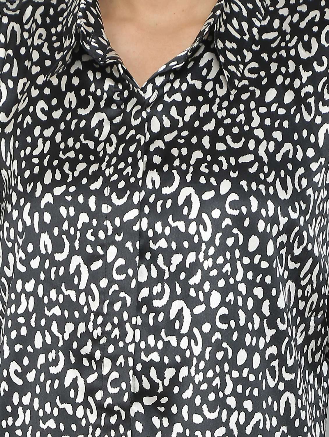 multi colored satin regular shirt - 19938163 -  Standard Image - 4