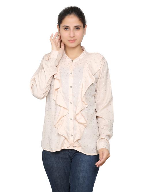 rosewater crepe regular shirt - 19938174 - Standard Image - 0