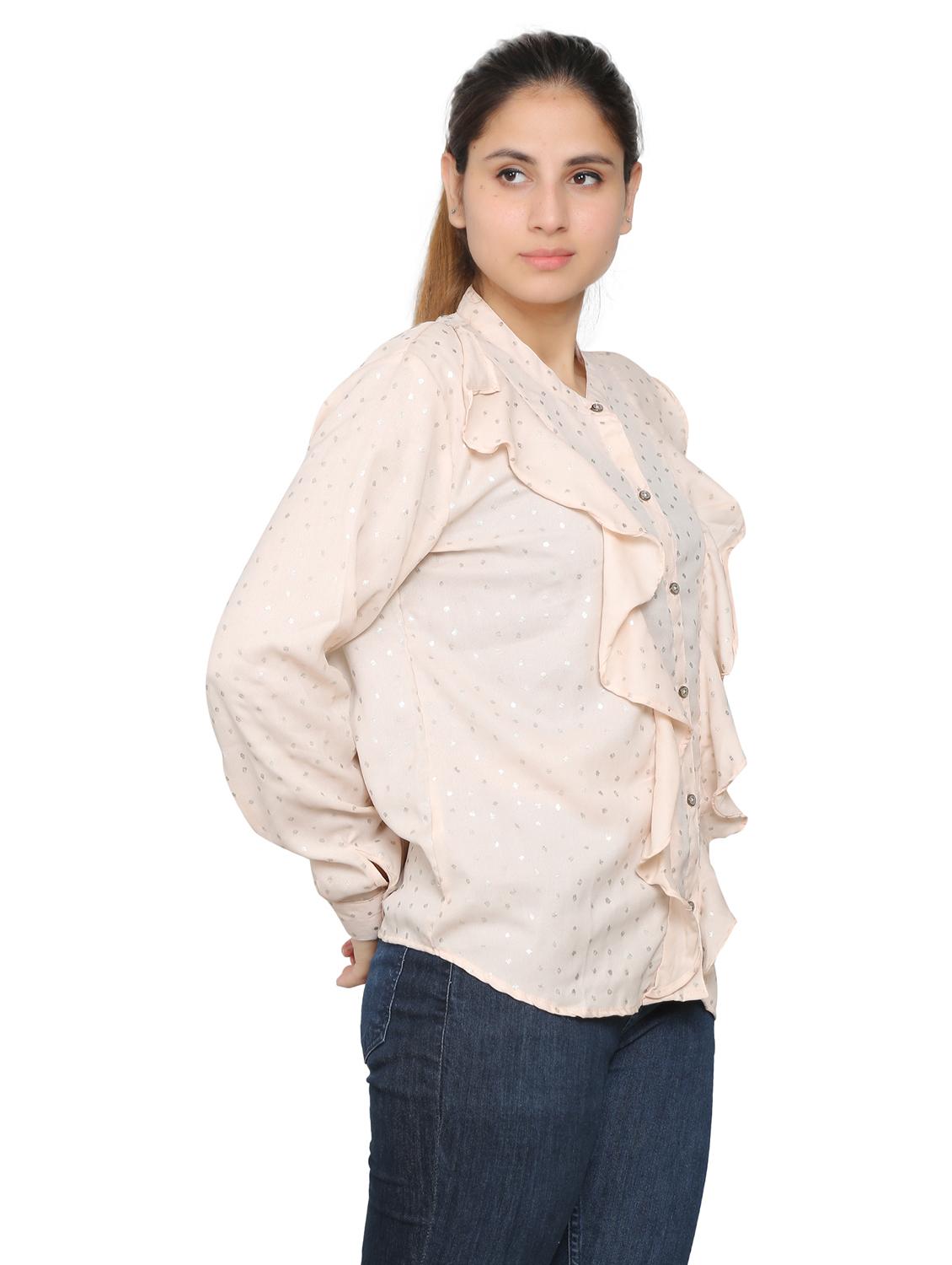 rosewater crepe regular shirt - 19938174 -  Standard Image - 1